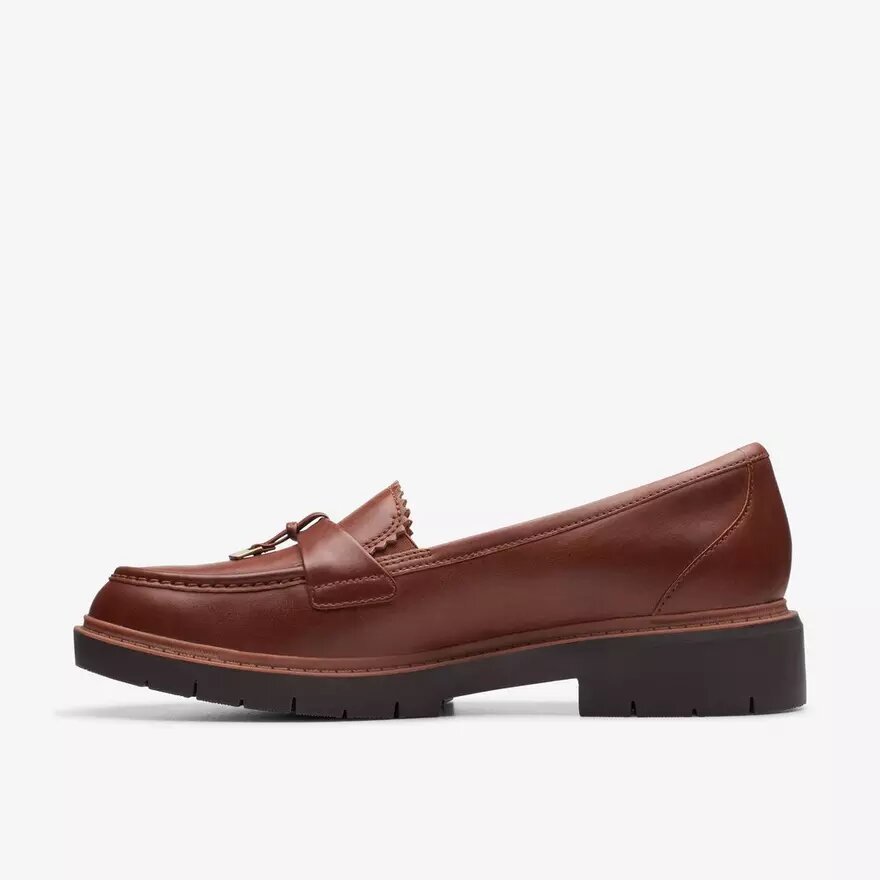 Westlynn Bella-Loafers i brunt läder för damer Westlynn Bella-Loafers i brunt läder för damer