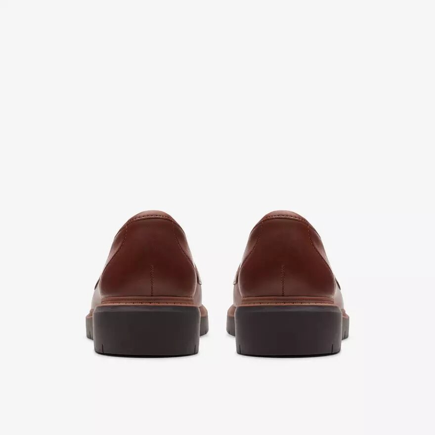 Westlynn Bella-Loafers i brunt läder för damer Westlynn Bella-Loafers i brunt läder för damer