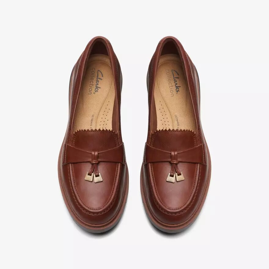 Westlynn Bella-Loafers i brunt läder för damer Westlynn Bella-Loafers i brunt läder för damer