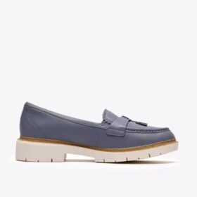 Westlynn Bella-Loafers i denimblått läder för damer