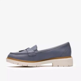 Westlynn Bella-Loafers i denimblått läder för damer
