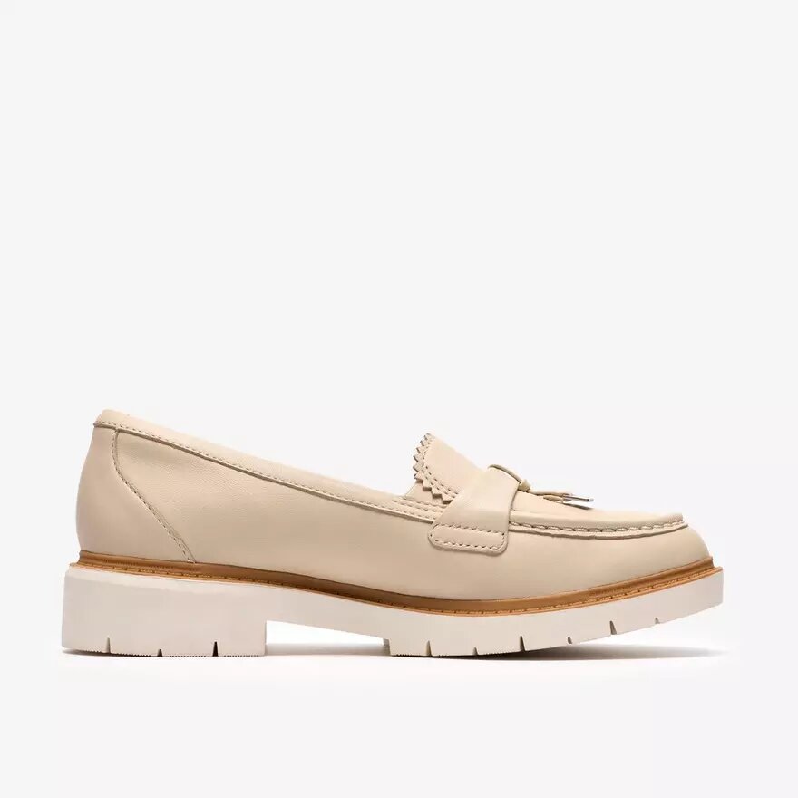 Westlynn Bella-Loafers i krämfärgat läder för dam Westlynn Bella-Loafers i krämfärgat läder för dam