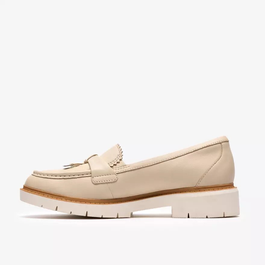 Westlynn Bella-Loafers i krämfärgat läder för dam Westlynn Bella-Loafers i krämfärgat läder för dam