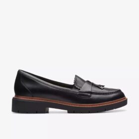 Westlynn Bella-Loafers i svart läder för damer