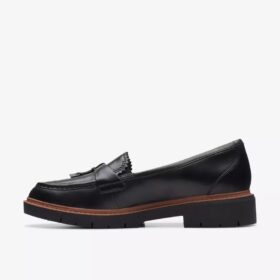 Westlynn Bella-Loafers i svart läder för damer