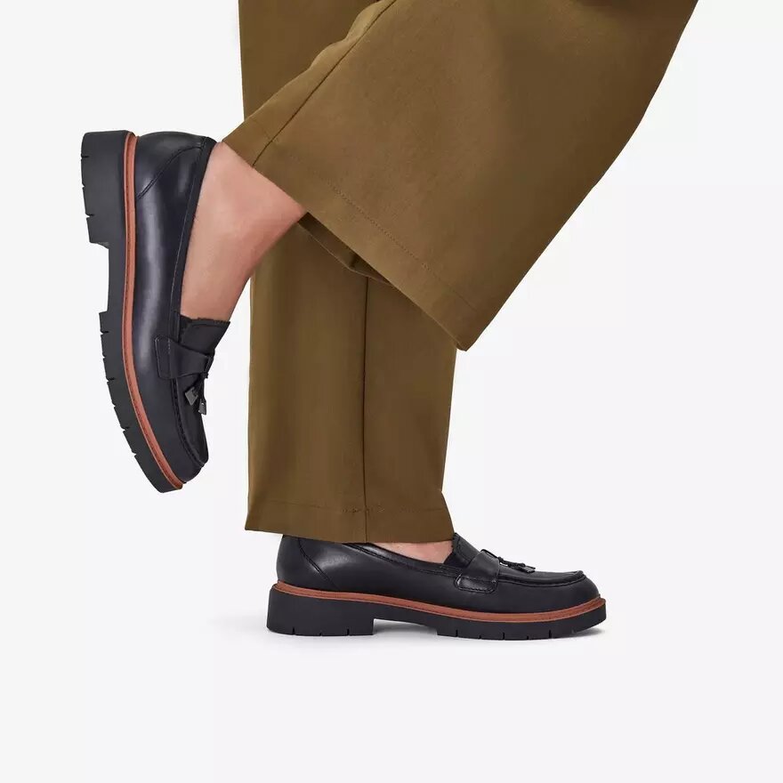 Westlynn Bella-Loafers i svart läder för damer Westlynn Bella-Loafers i svart läder för damer