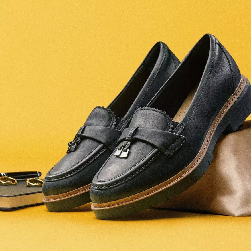 Westlynn Bella-Loafers i svart läder för damer Westlynn Bella-Loafers i svart läder för damer