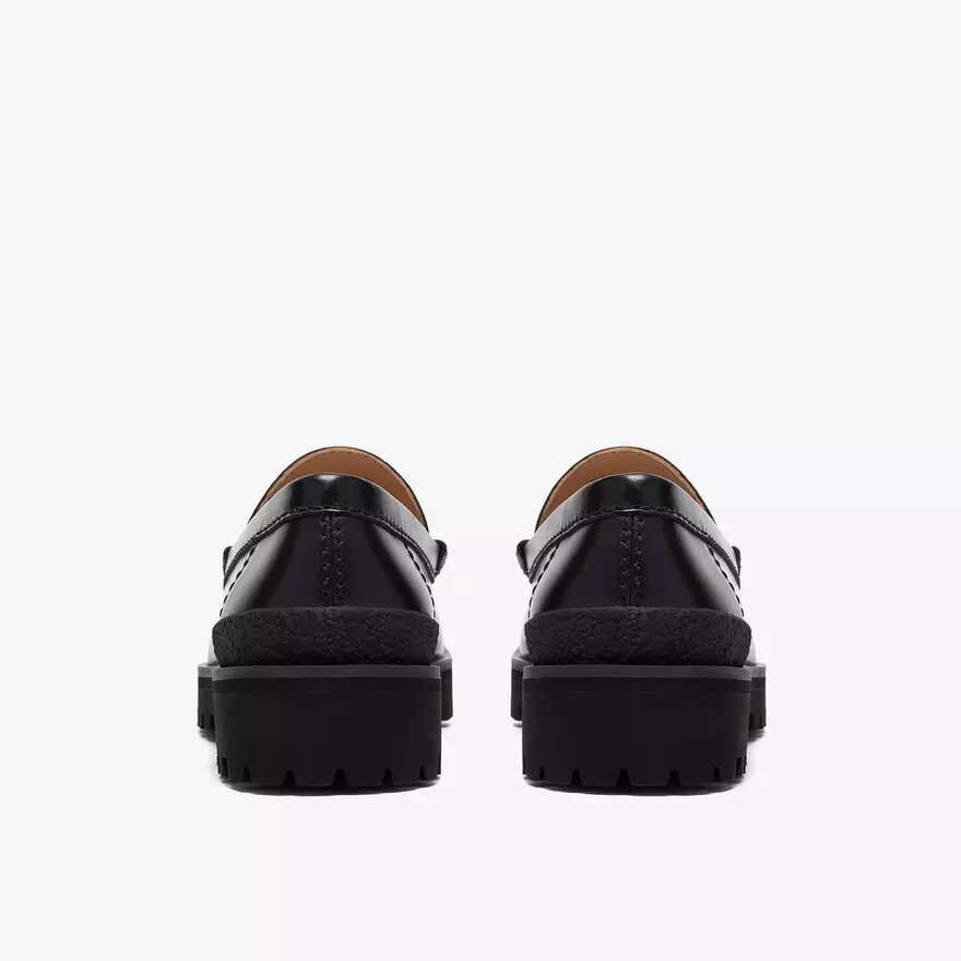Yukoner Penny – svarta läders Loafers för herr Yukoner Penny – svarta läders Loafers för herr