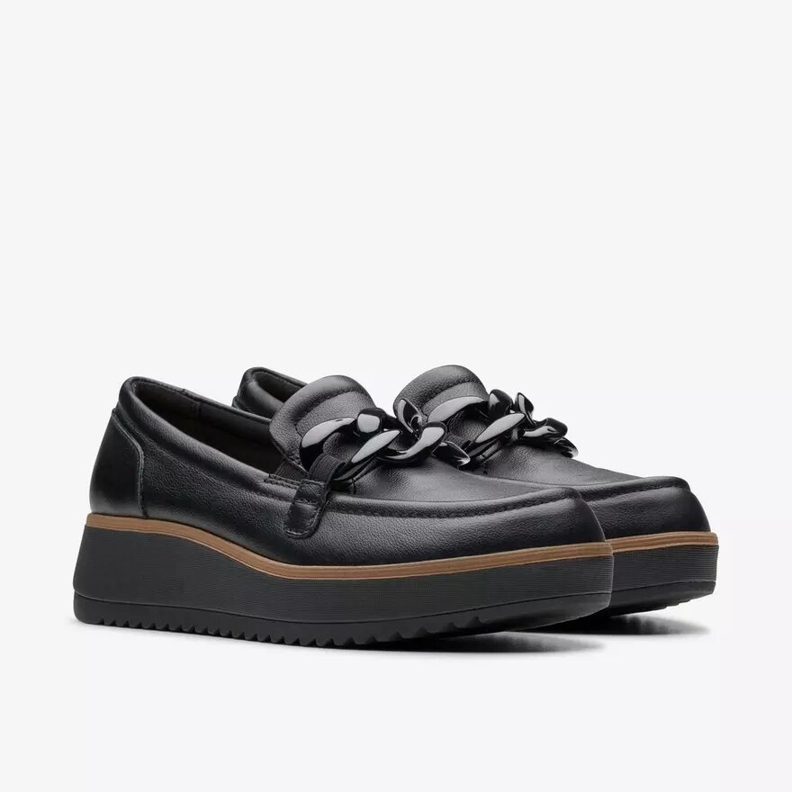 Zylah May-Loafers i svart läder för damer, USA Zylah May-Loafers i svart läder för damer, USA