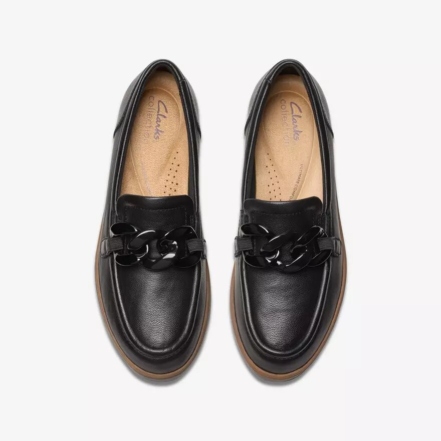Zylah May-Loafers i svart läder för damer, USA Zylah May-Loafers i svart läder för damer, USA