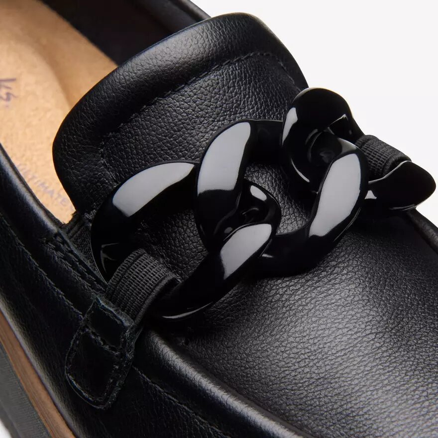 Zylah May-Loafers i svart läder för damer, USA Zylah May-Loafers i svart läder för damer, USA
